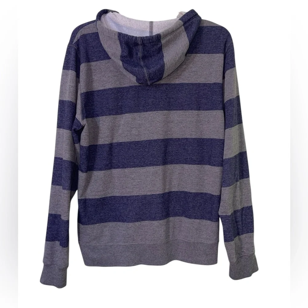 Men’s Knickerbocker Vintage Design blue/gray striped full-zip hoodie. SZ- XL GUC - Picture 2 of 8